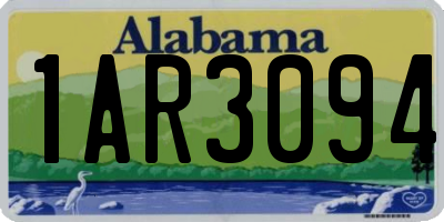 AL license plate 1AR3094