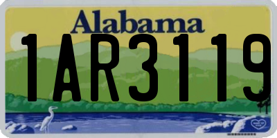 AL license plate 1AR3119