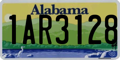 AL license plate 1AR3128