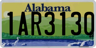AL license plate 1AR3130