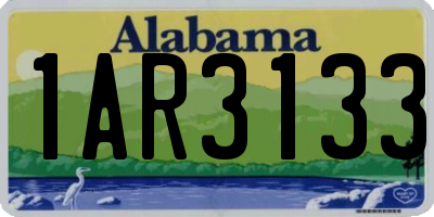 AL license plate 1AR3133