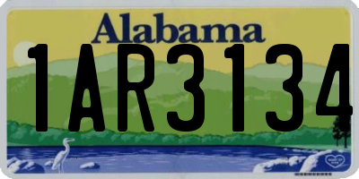 AL license plate 1AR3134