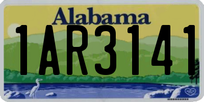 AL license plate 1AR3141