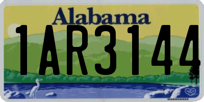AL license plate 1AR3144