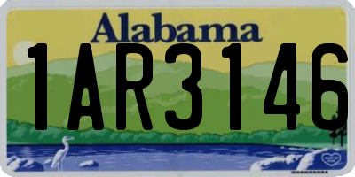 AL license plate 1AR3146