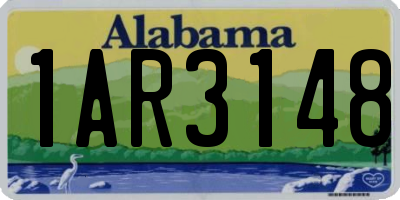 AL license plate 1AR3148