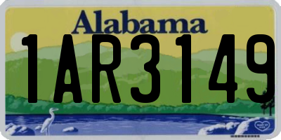 AL license plate 1AR3149