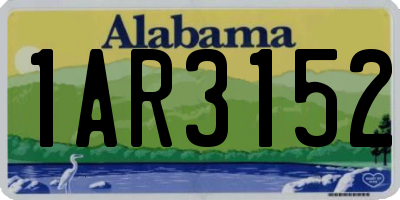 AL license plate 1AR3152