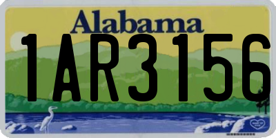 AL license plate 1AR3156