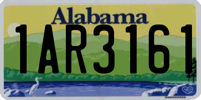AL license plate 1AR3161