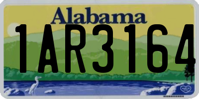 AL license plate 1AR3164