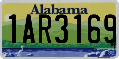 AL license plate 1AR3169