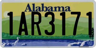 AL license plate 1AR3171