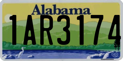 AL license plate 1AR3174