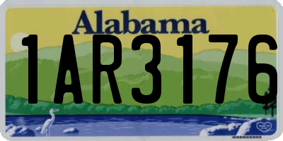 AL license plate 1AR3176