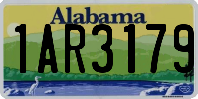 AL license plate 1AR3179