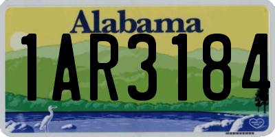 AL license plate 1AR3184