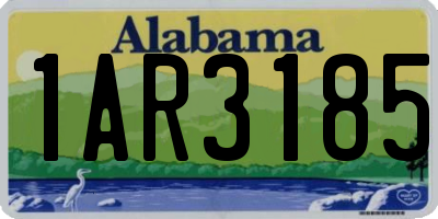 AL license plate 1AR3185