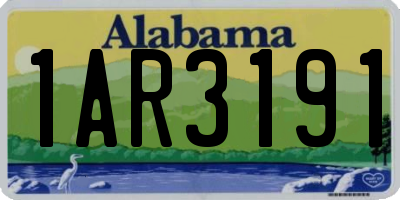 AL license plate 1AR3191