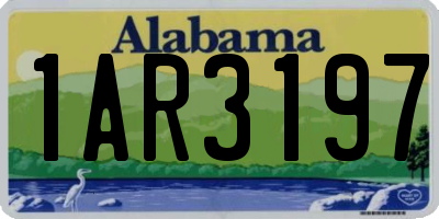 AL license plate 1AR3197