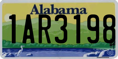 AL license plate 1AR3198