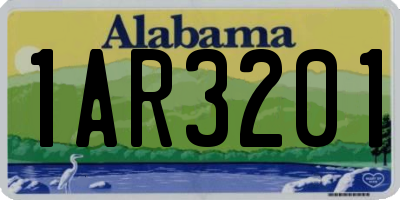 AL license plate 1AR3201