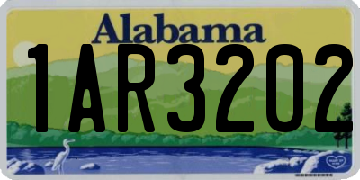 AL license plate 1AR3202