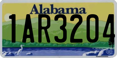 AL license plate 1AR3204