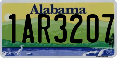 AL license plate 1AR3207
