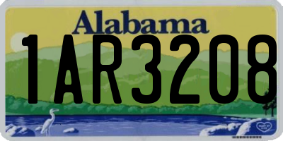 AL license plate 1AR3208