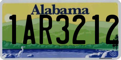 AL license plate 1AR3212