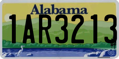AL license plate 1AR3213
