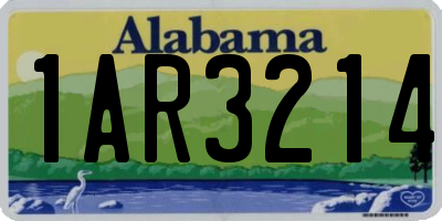 AL license plate 1AR3214