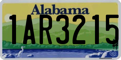 AL license plate 1AR3215