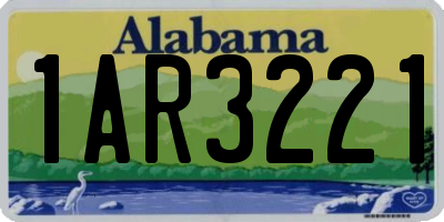 AL license plate 1AR3221