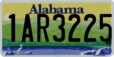 AL license plate 1AR3225