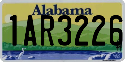 AL license plate 1AR3226