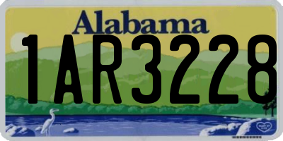 AL license plate 1AR3228