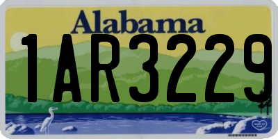 AL license plate 1AR3229