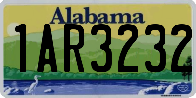 AL license plate 1AR3232