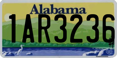 AL license plate 1AR3236