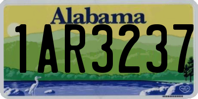 AL license plate 1AR3237