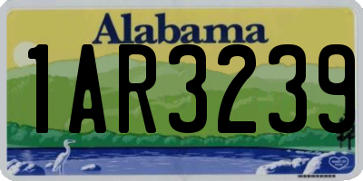 AL license plate 1AR3239