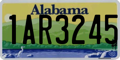 AL license plate 1AR3245