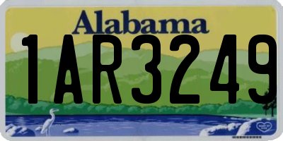 AL license plate 1AR3249
