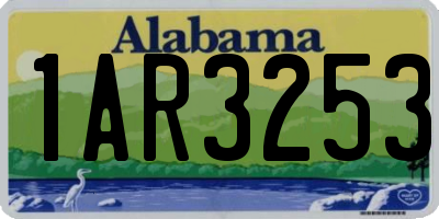 AL license plate 1AR3253