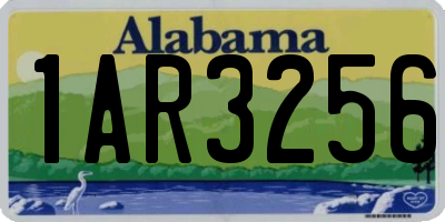 AL license plate 1AR3256