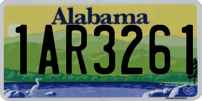 AL license plate 1AR3261