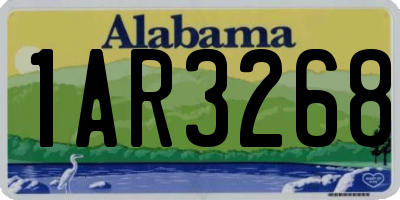 AL license plate 1AR3268