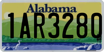 AL license plate 1AR3280